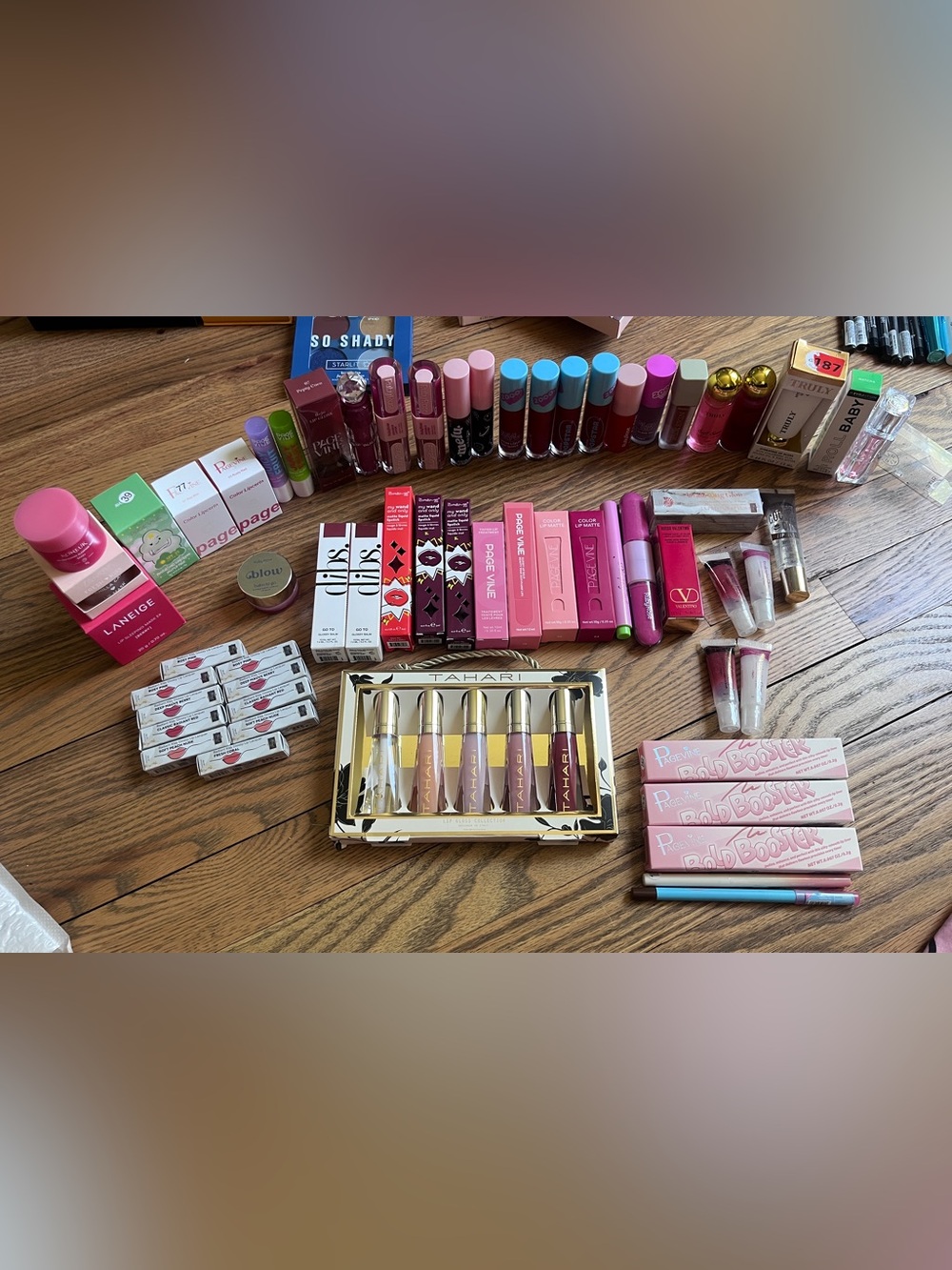 Assorted 65 Lip Care Makeup Set - Gloss, Stick, Oil, Liner, Scrub, Mask, Stain